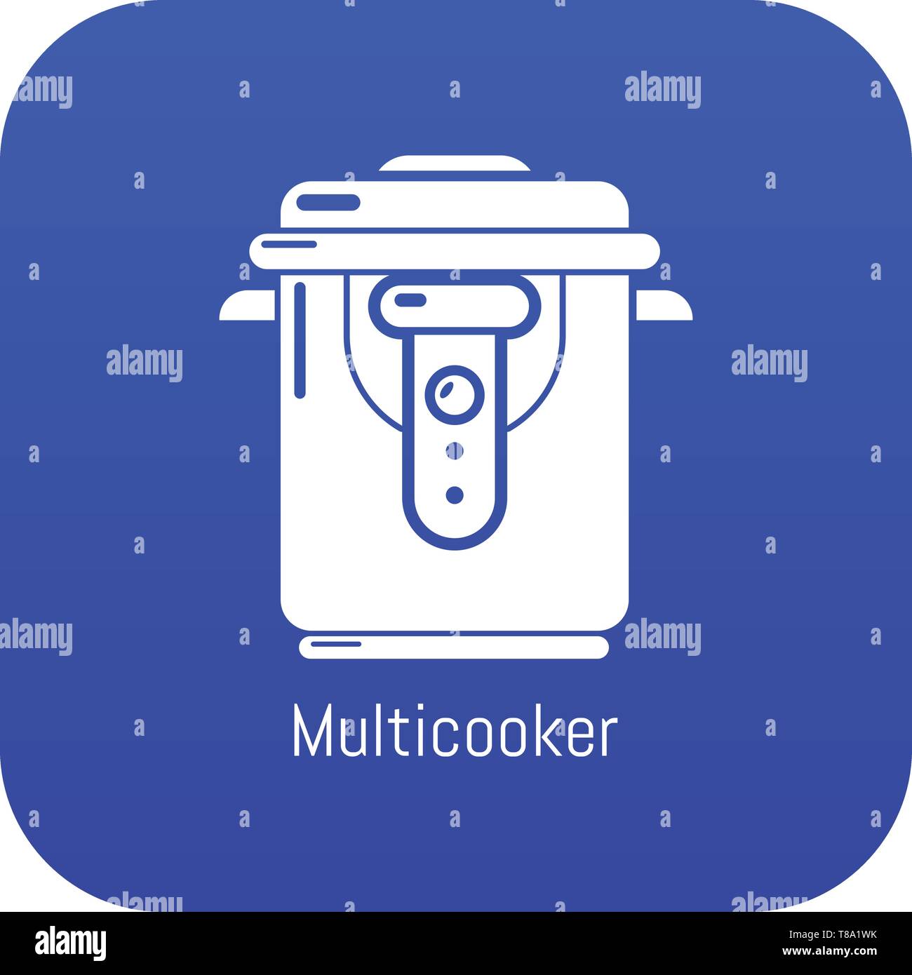 Multi cooker icon blue vector Stock Vector Image & Art Alamy