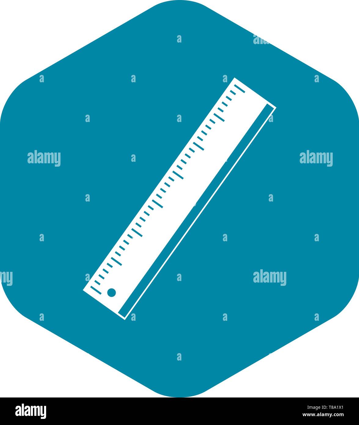 Yardstick icon, simple style Stock Vector Image & Art Alamy