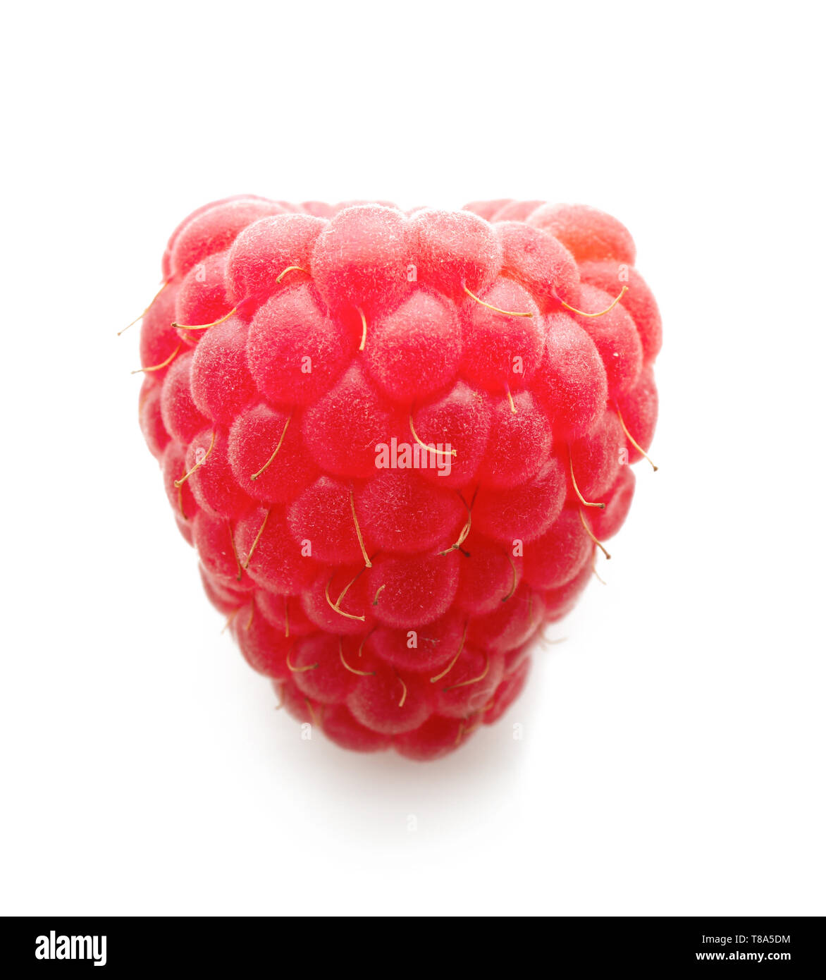Delicious fresh ripe raspberry on white background Stock Photo - Alamy