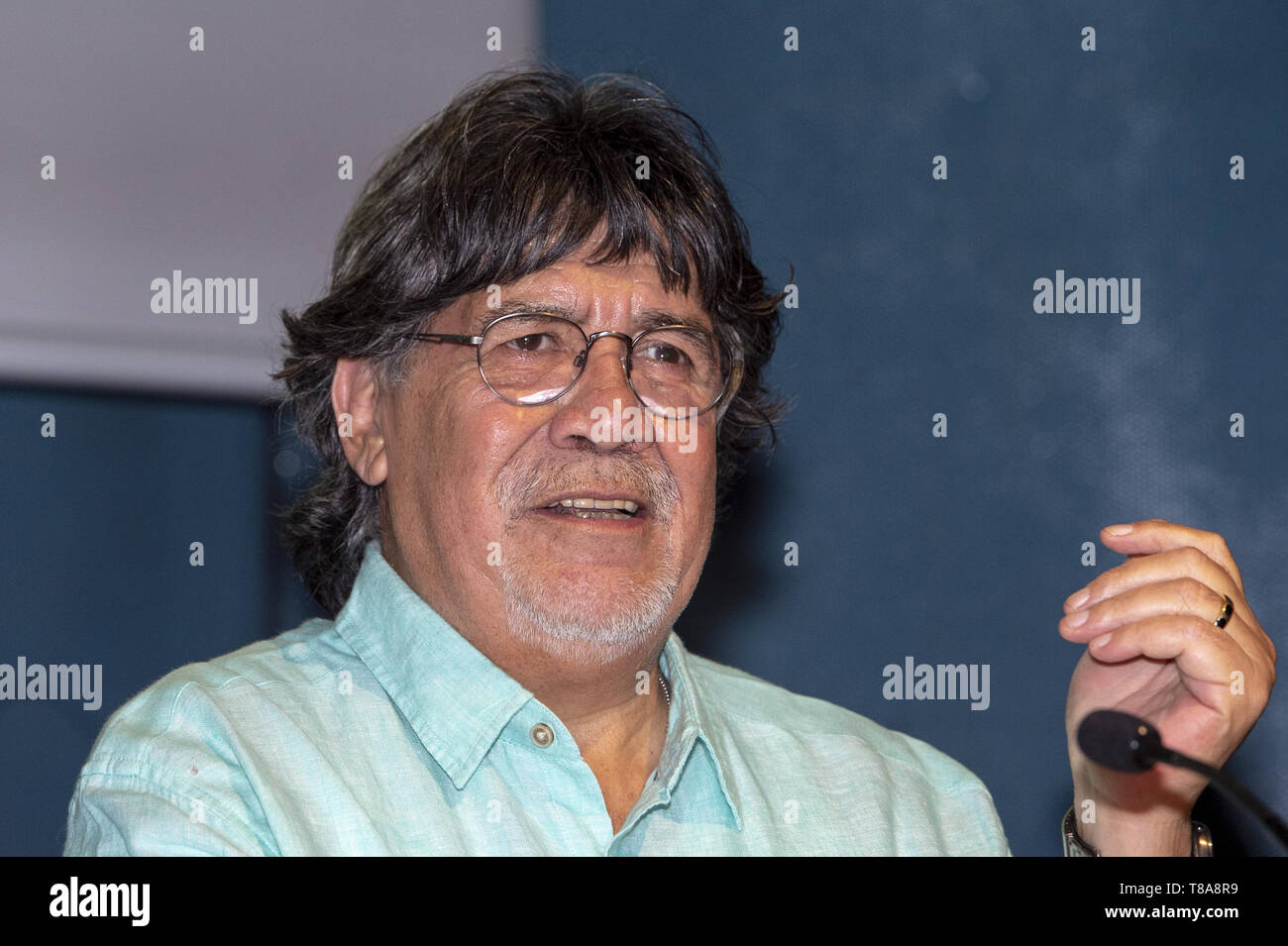 Chilean writer Luis Sepulveda (born in 1949) photographed at 2013 Torino  Book Fair Stock Photo - Alamy