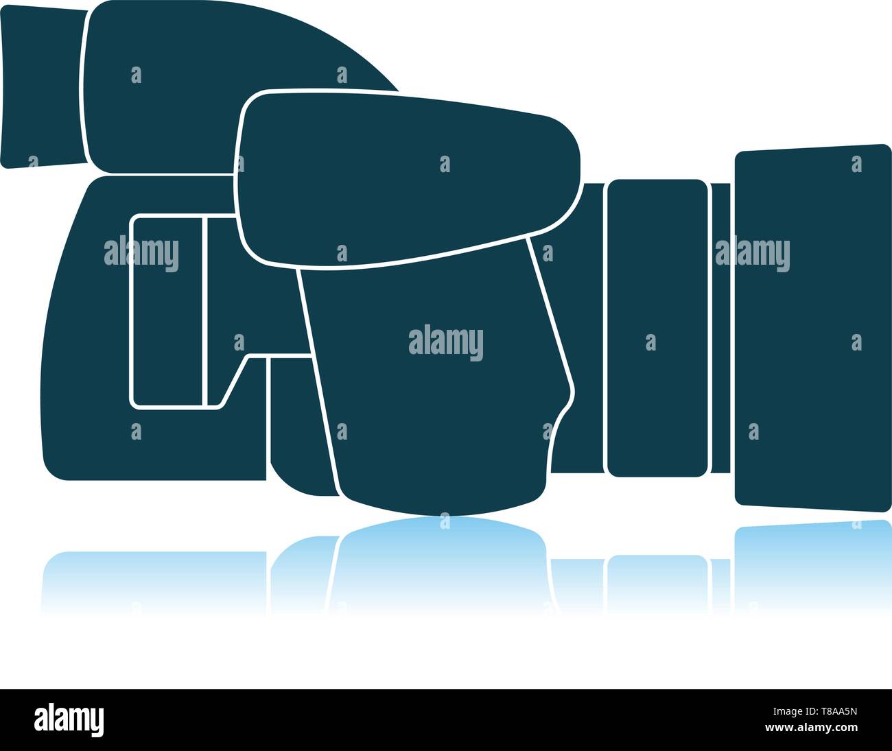Icon Of Premium Photo Camera. Shadow Reflection Design. Vector ...