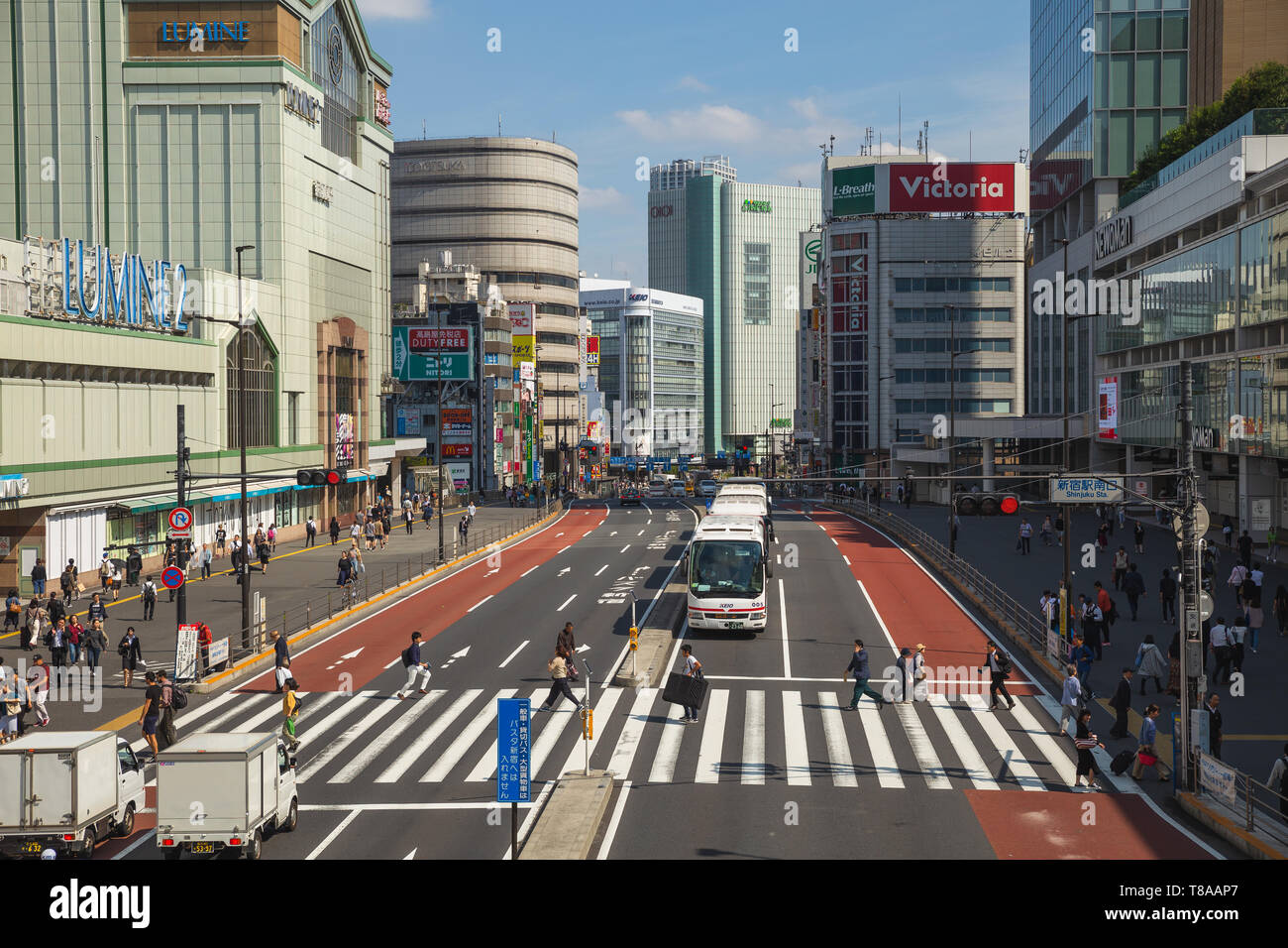 tokyo,japan oct,10,2018 shinjuku is a famous place in tokyo japan