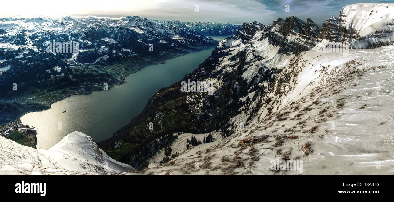 Walensee Background Switzerland walensee lake in hi-res stock photography and images - Alamy