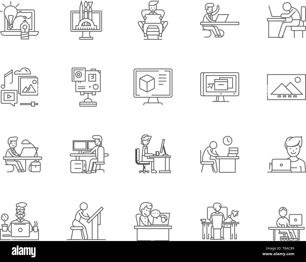 Animation studio line icons, signs, vector set, outline illustration concept Stock Vector Image & Art - Alamy Animation studio line icons, signs, vector set, outline illustration concept Stock Vector Image & Art - Alamy