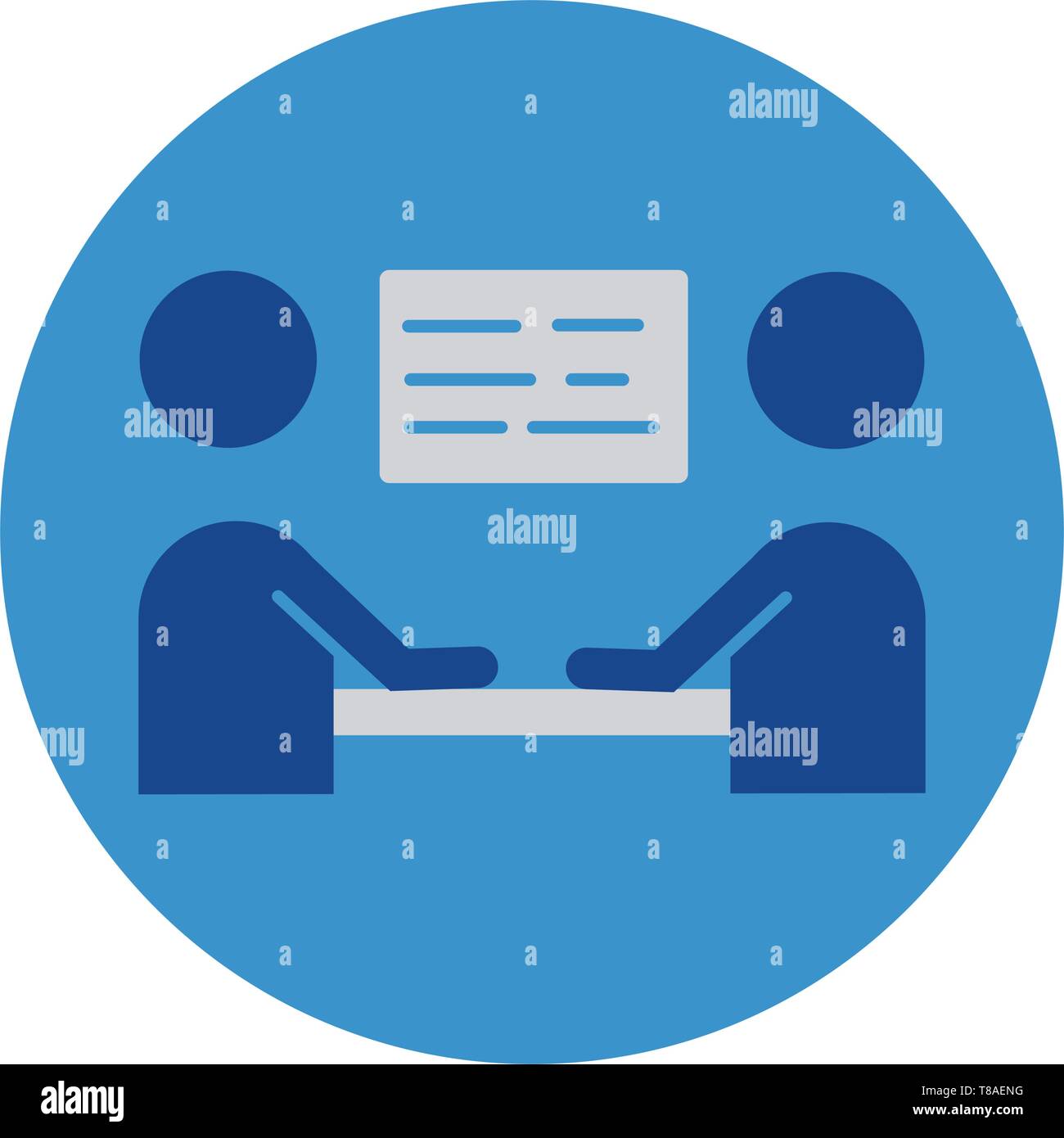 business meeting icon. Vector sign symbol Stock Vector Image & Art - Alamy