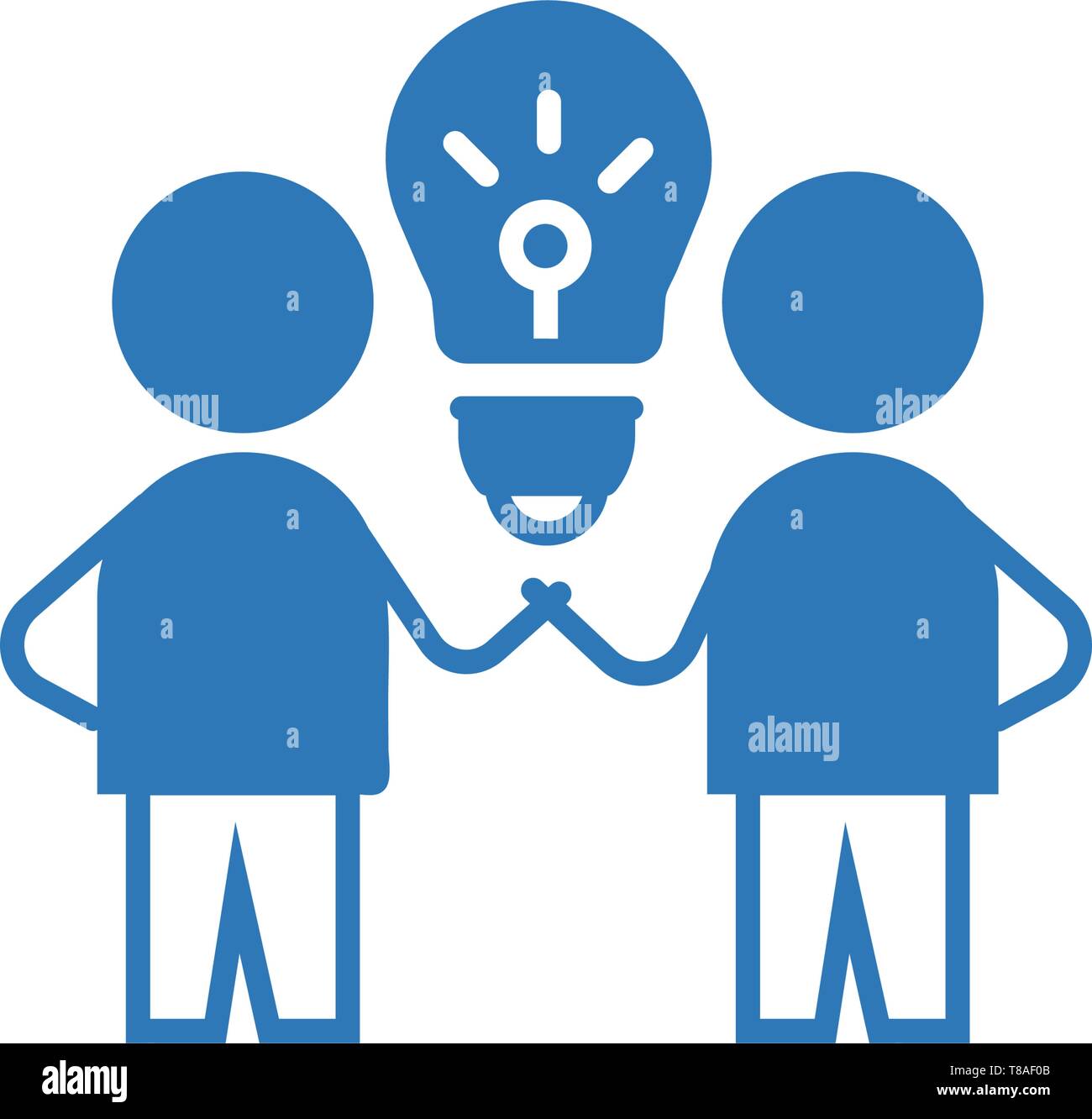Brain Storm. Idea icon. vector sign symbol Stock Vector