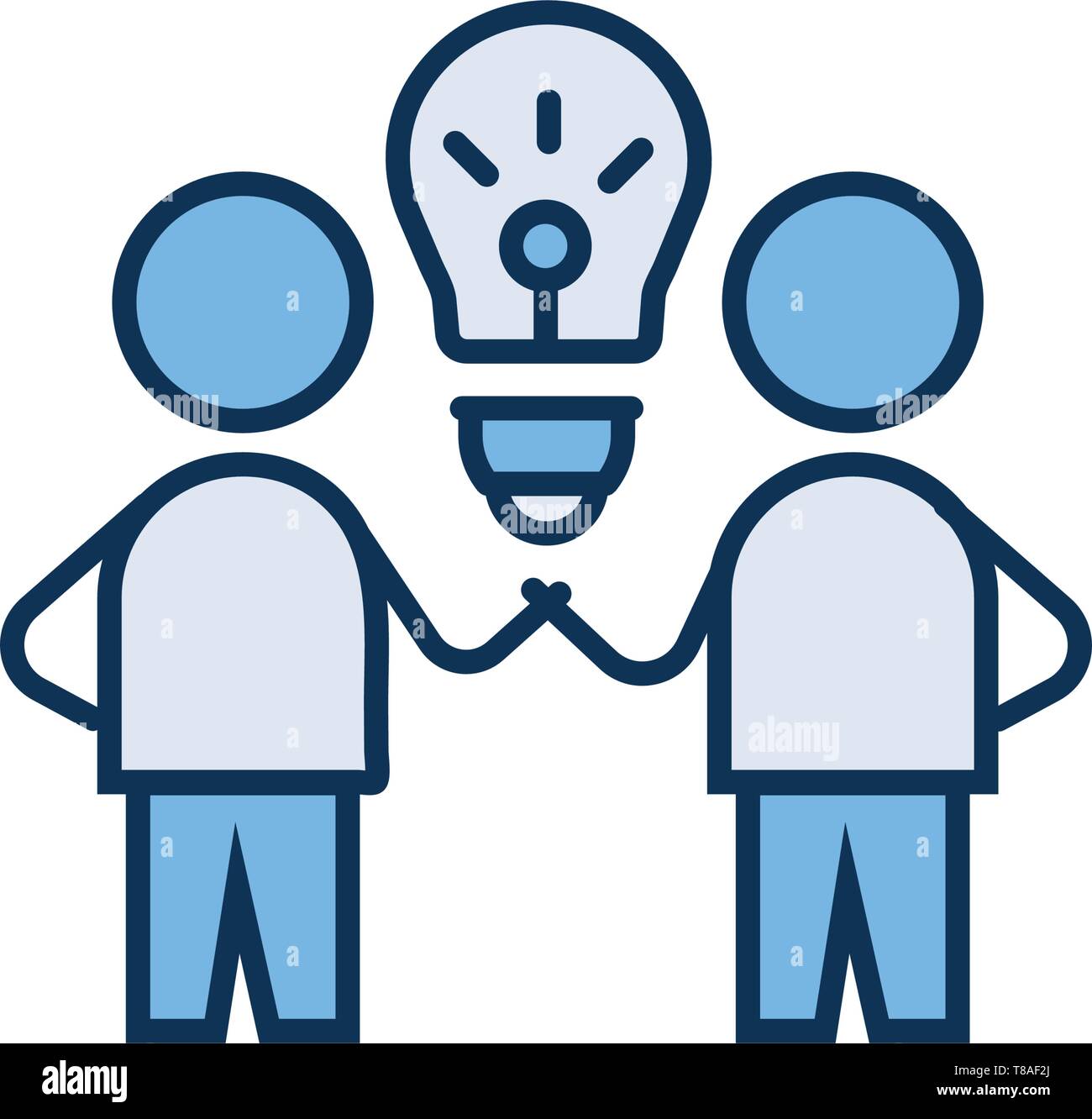 Brain Storm. Idea icon. vector sign symbol Stock Vector