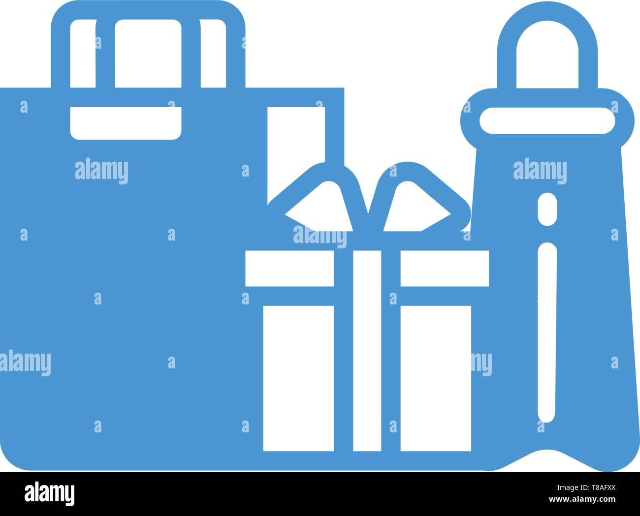 Gift box icon- vector gift box editable icon for website and mobile apps. Stock Vector