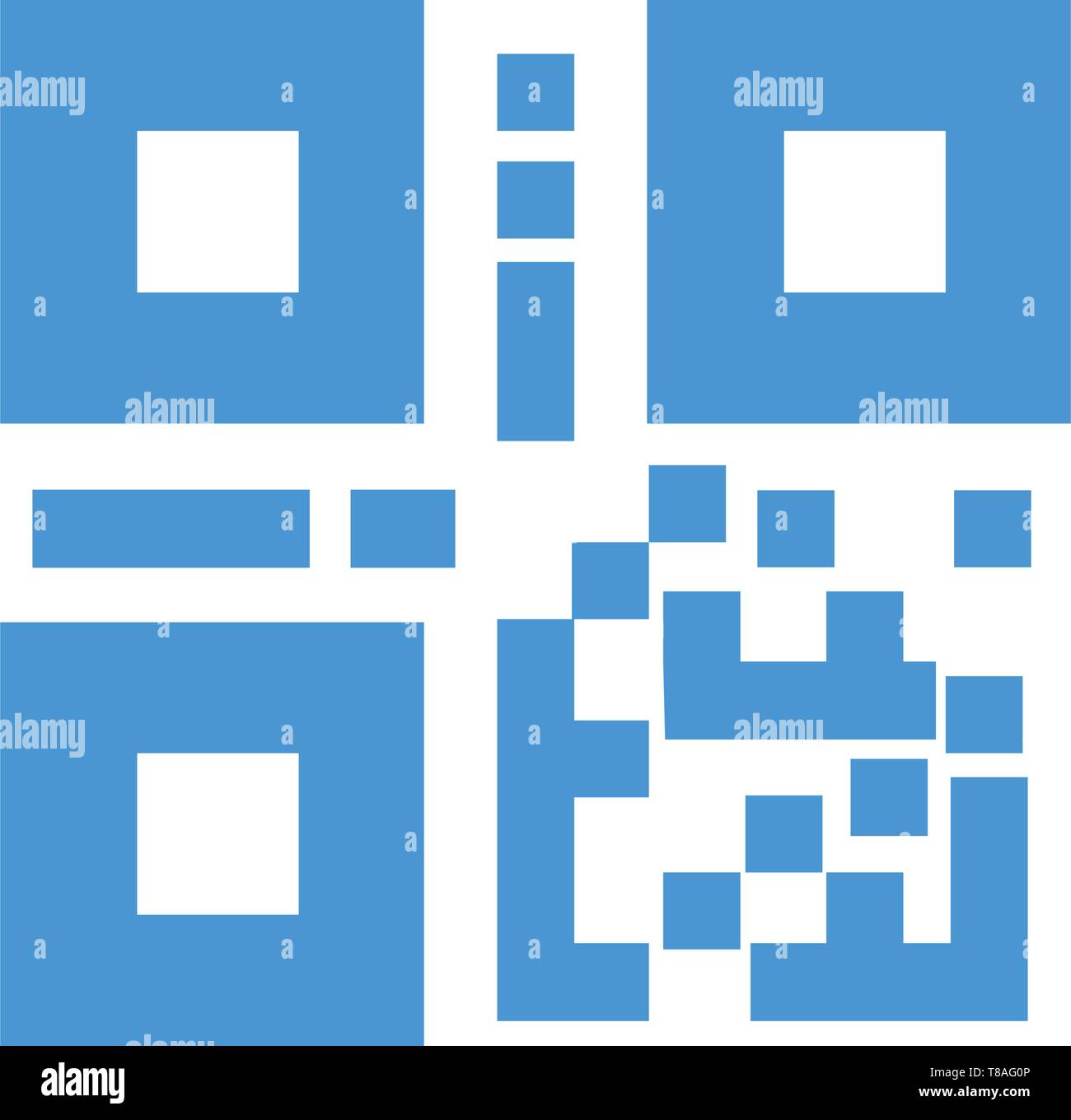 QR code, Bar code icon- vector editable QR code, Bar code icon for website and mobile apps Stock Vector