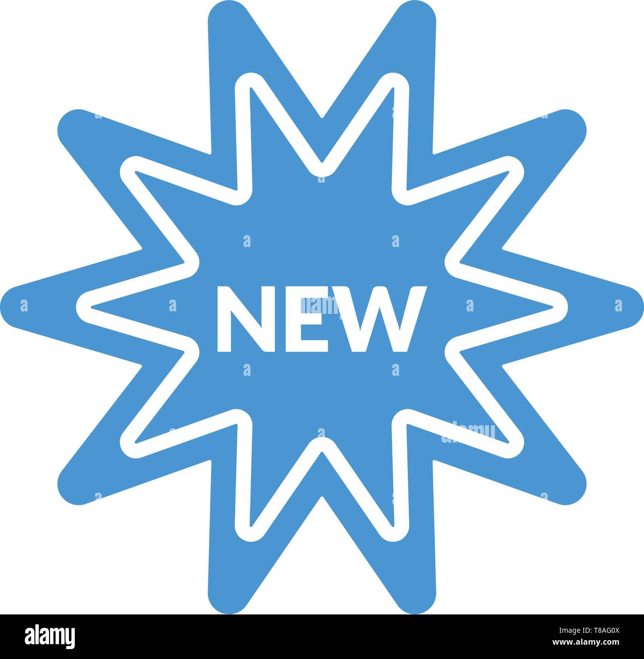 New vector icon- new sticker editable vector icon for website and mobile apps. Stock Vector