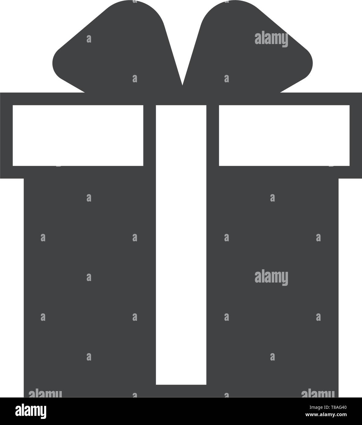 Gift box icon- vector gift box editable icon for website and mobile apps. Stock Vector