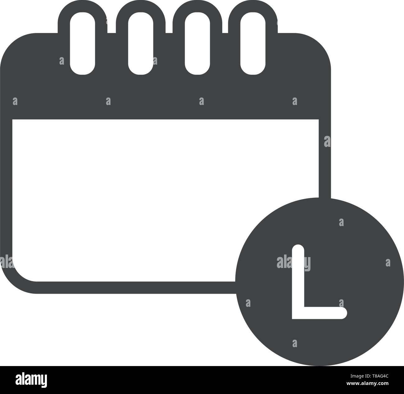 calendar- vector calendar icon for your website or mobile. Stock Vector