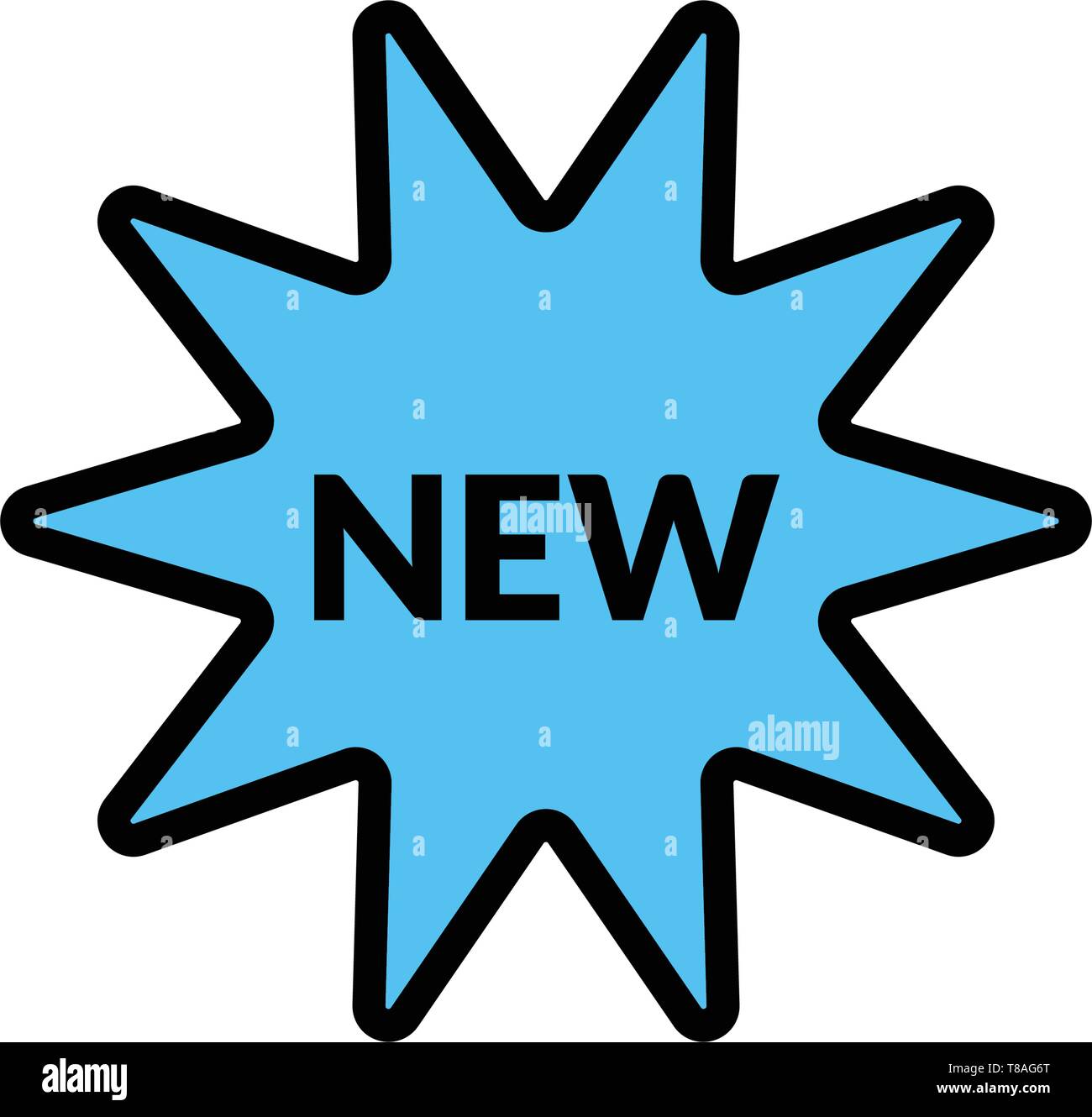 New vector icon- new sticker editable vector icon for website and mobile apps. Stock Vector