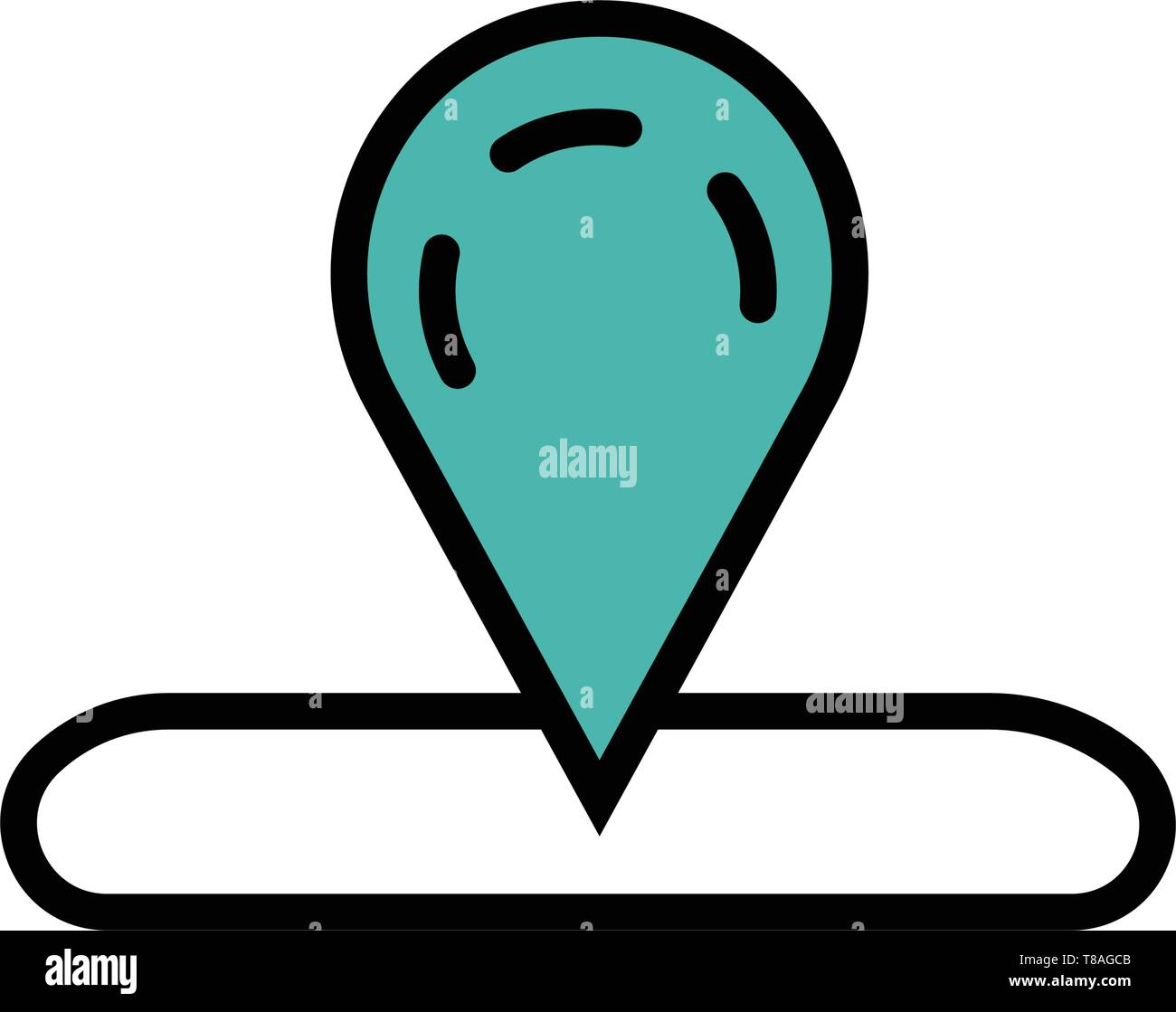 Map, location icon- vector editable map, location icon for website and ...