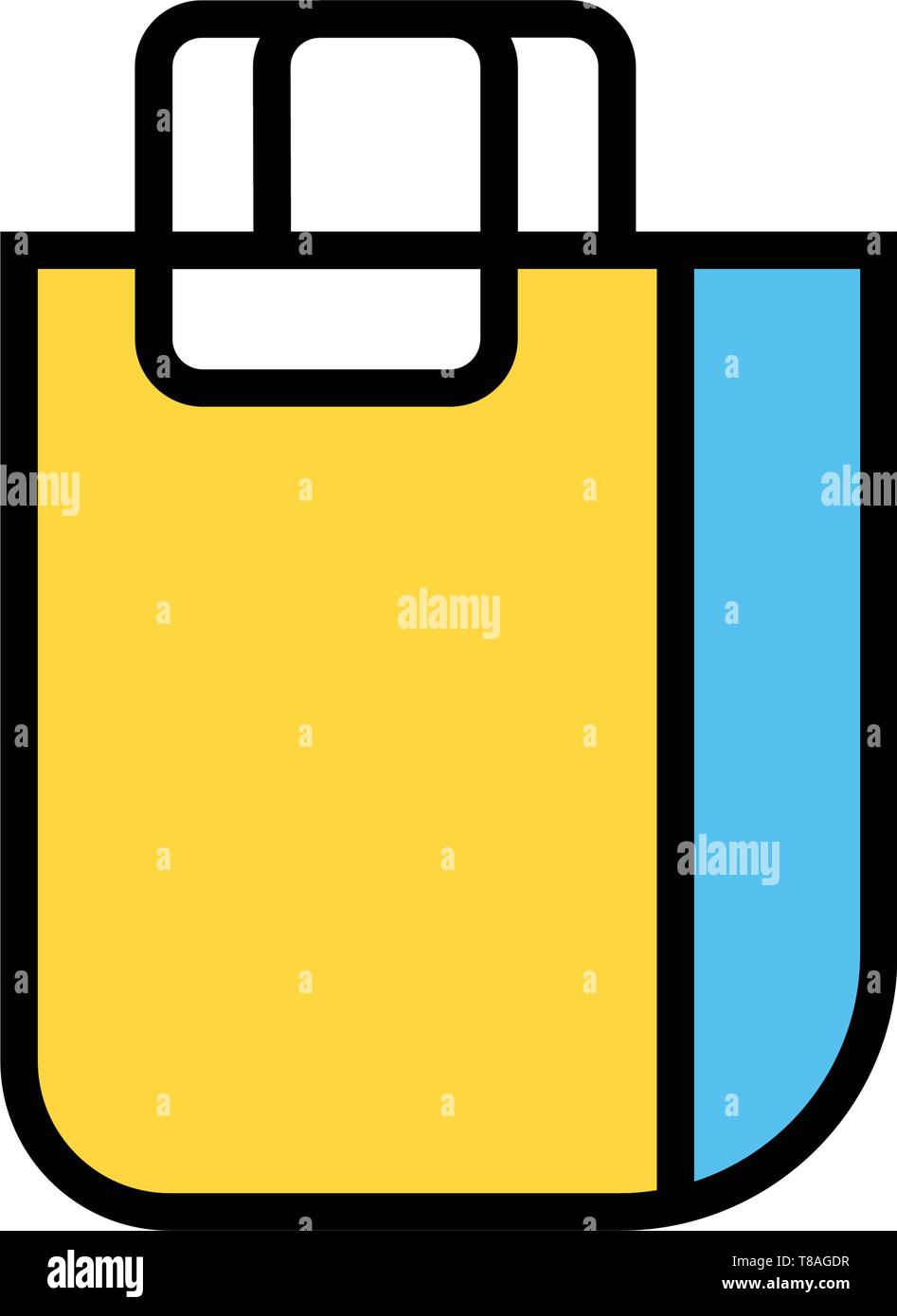 Shopping bag icon Editable shopping bag icon for website and mobile