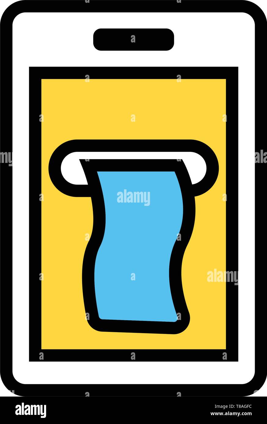 mobile payment icon- vector mobile payment editable icon for website and mobile apps. Stock Vector