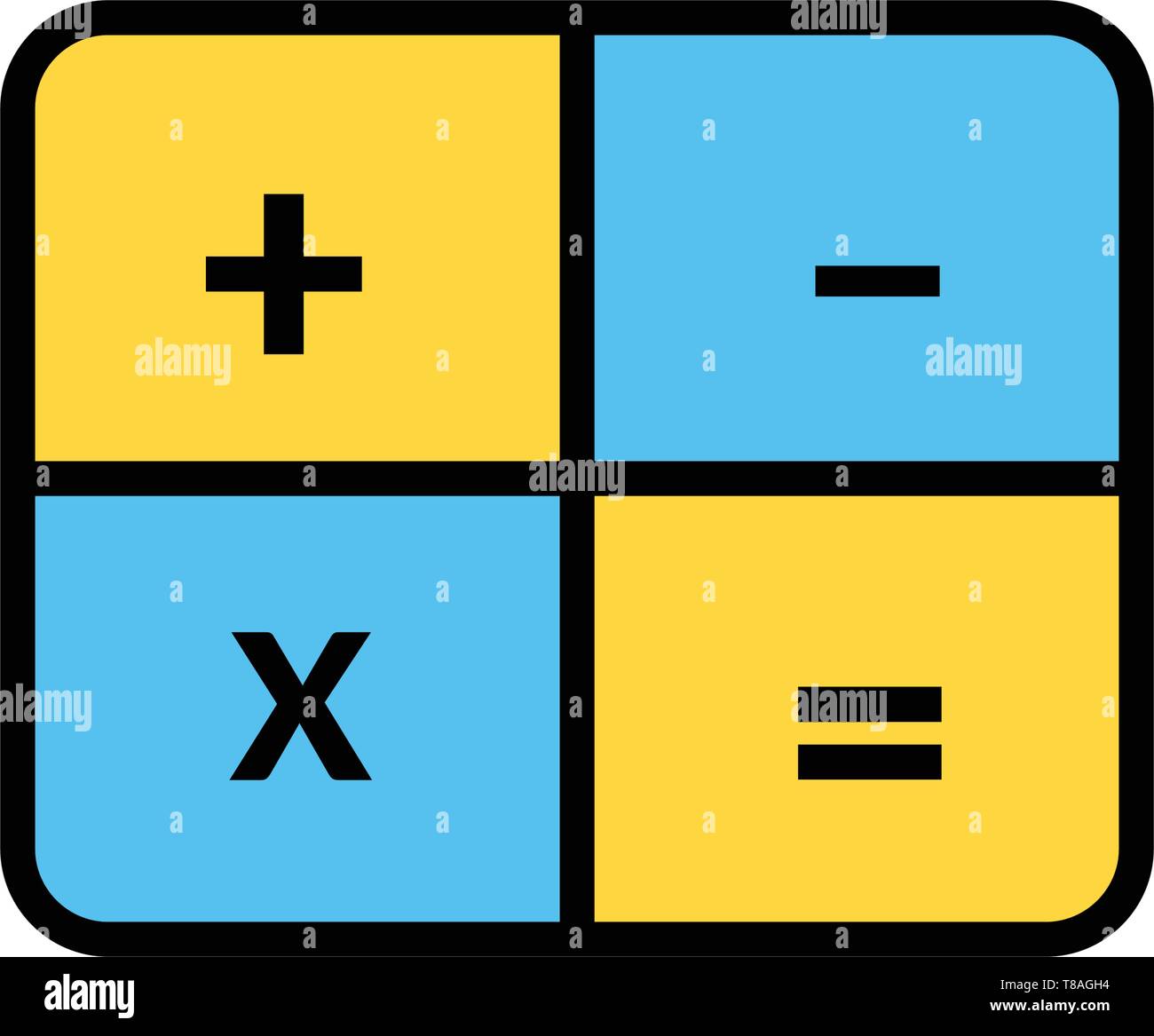 calculator vector icon- Full editable calculator vector icon for website or mobile apps. Stock Vector