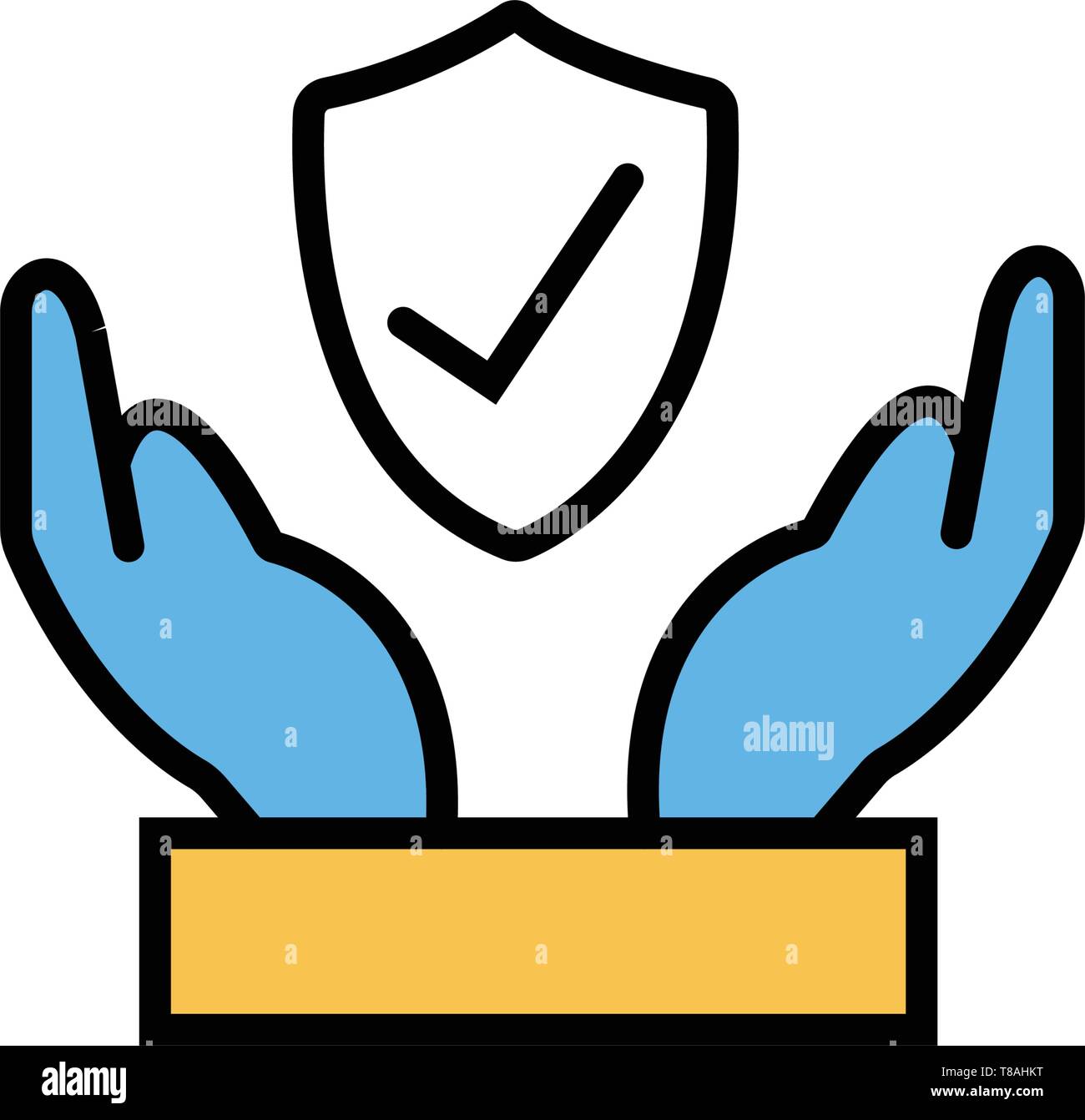 security icon- vector security symbol business icon Stock Vector