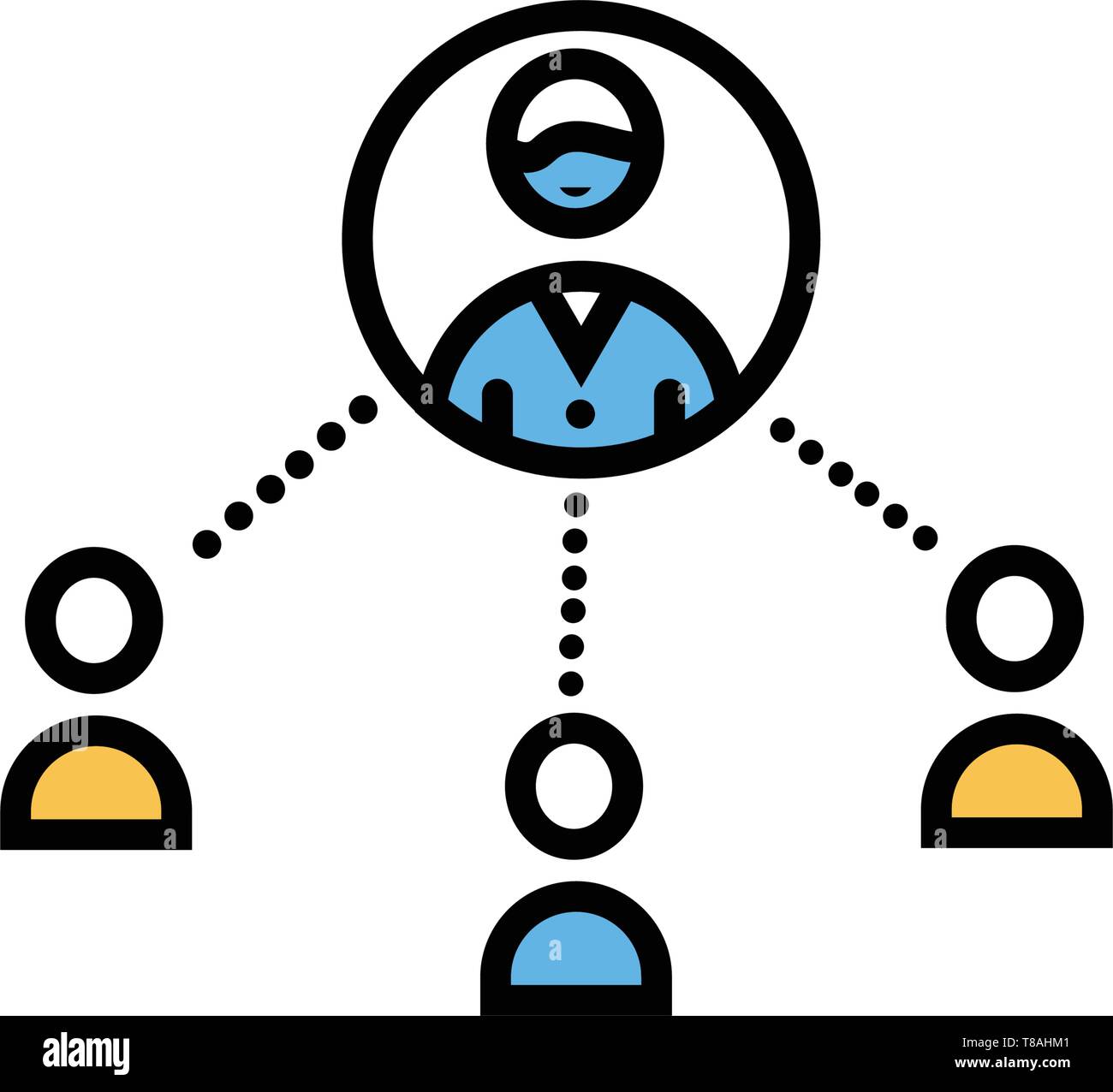 teamwork icon- teamwork vector symbol icon for website Stock Vector