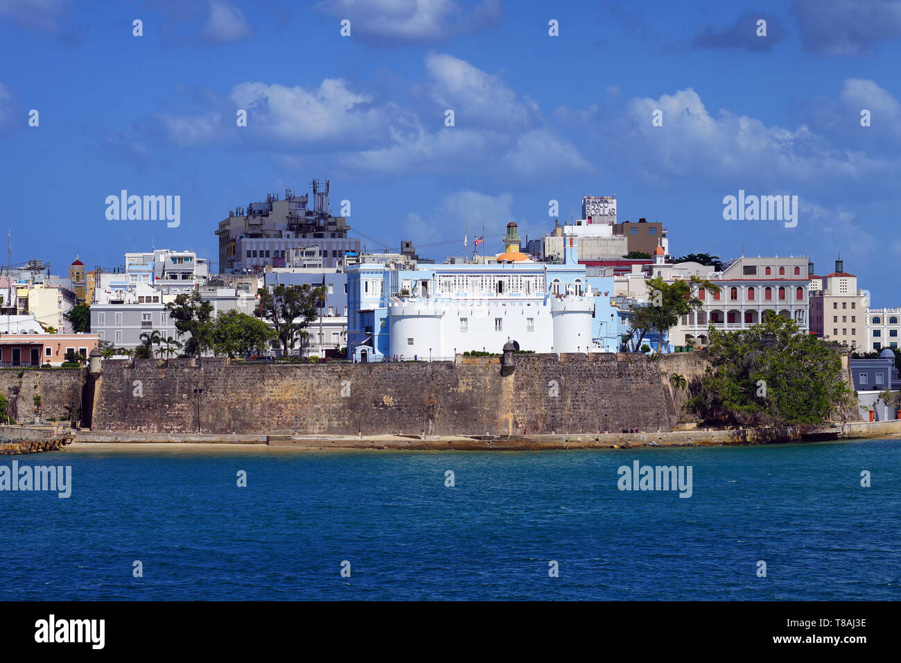 La Fortaleza in Old San Juan, Puerto Rico. La Fortaleza (The Fortress) is the official residence of the Governor of Puerto Rico. Puerto Rico, USA Stock Photo
