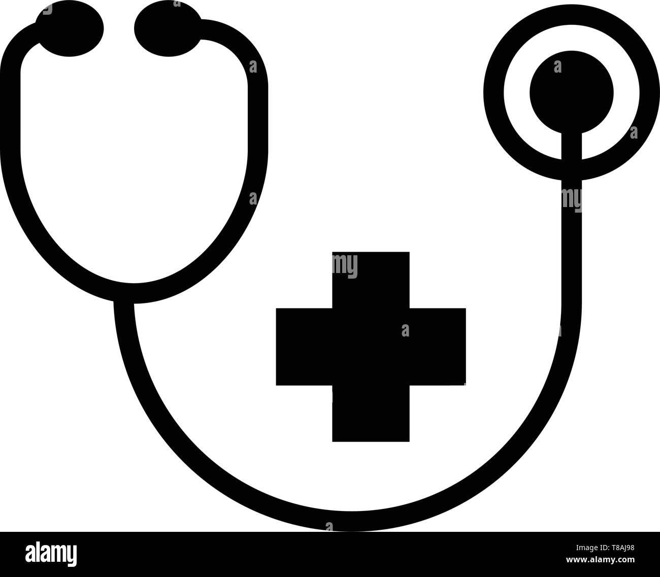 Stethoscope icon vector Stethoscope health care and medical icon Stock