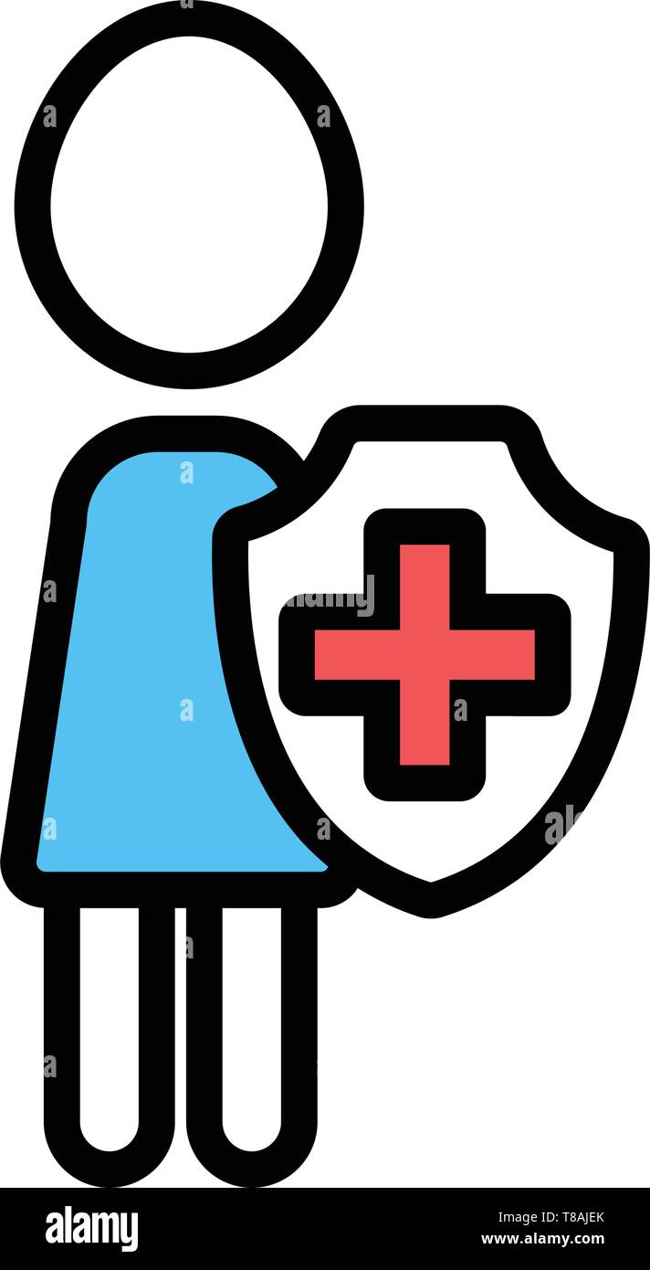 Protection Icon- Medical and healthcare protection vector icon Stock ...