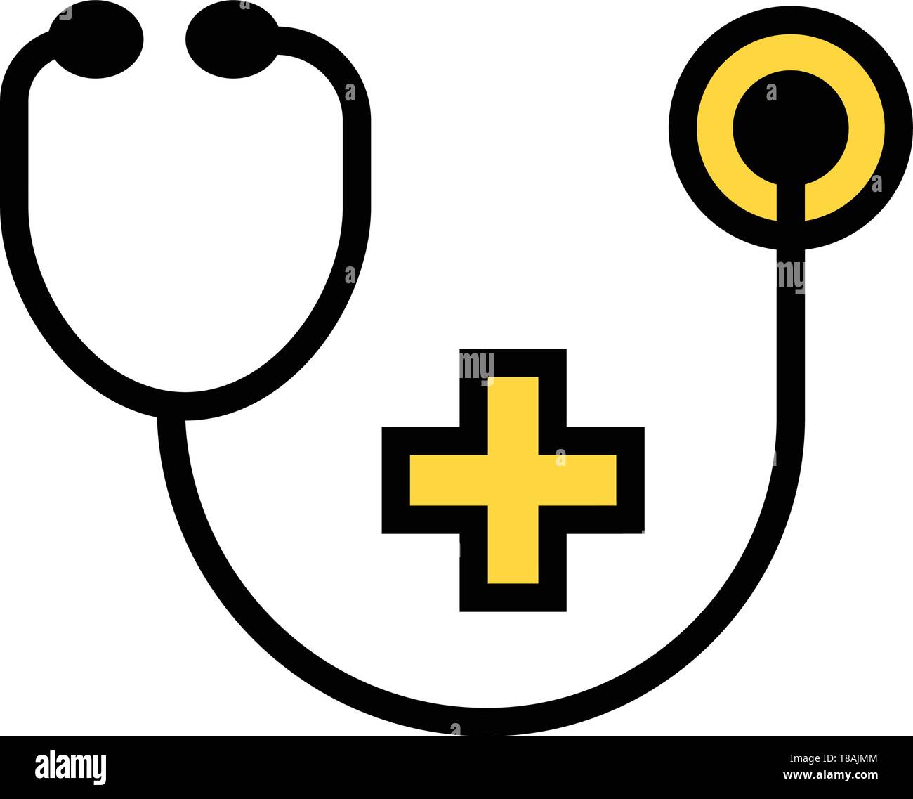 Stethoscope icon vector Stethoscope health care and medical icon Stock