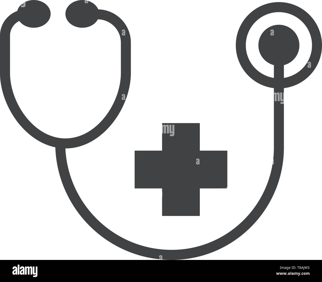 Stethoscope icon- vector Stethoscope health care and medical icon Stock ...