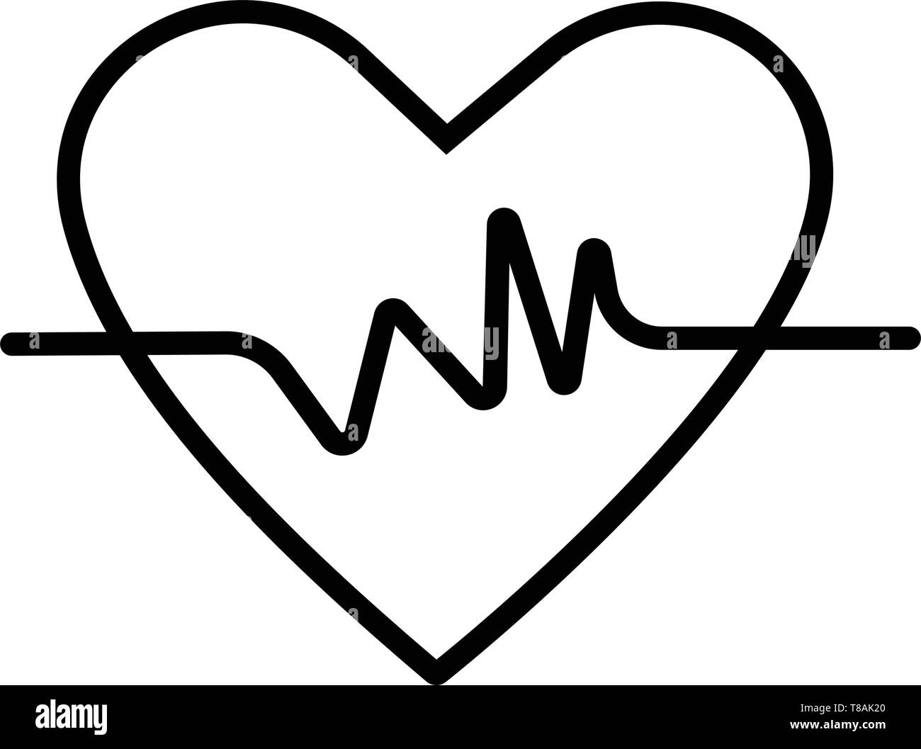 Heart Rate health care icon Vector Heart Rate medical, health care icon Stock Vector Image