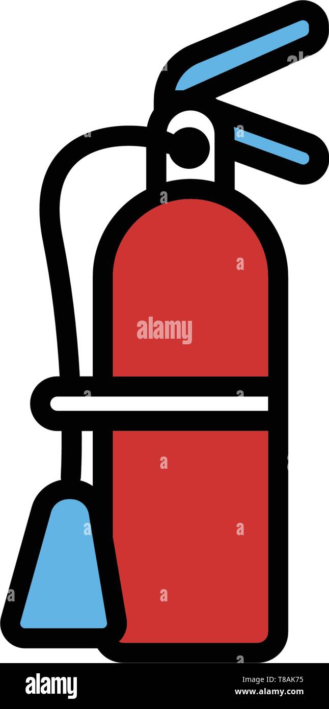 Extinguisher vector icon. vector sing symbol Stock Vector
