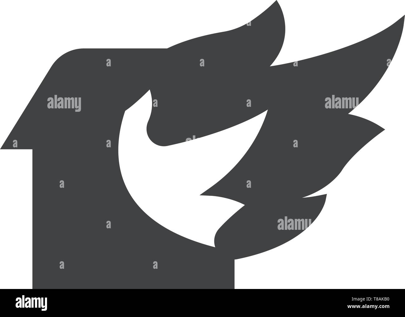 Home Fire icon. vector sign symbol Stock Vector