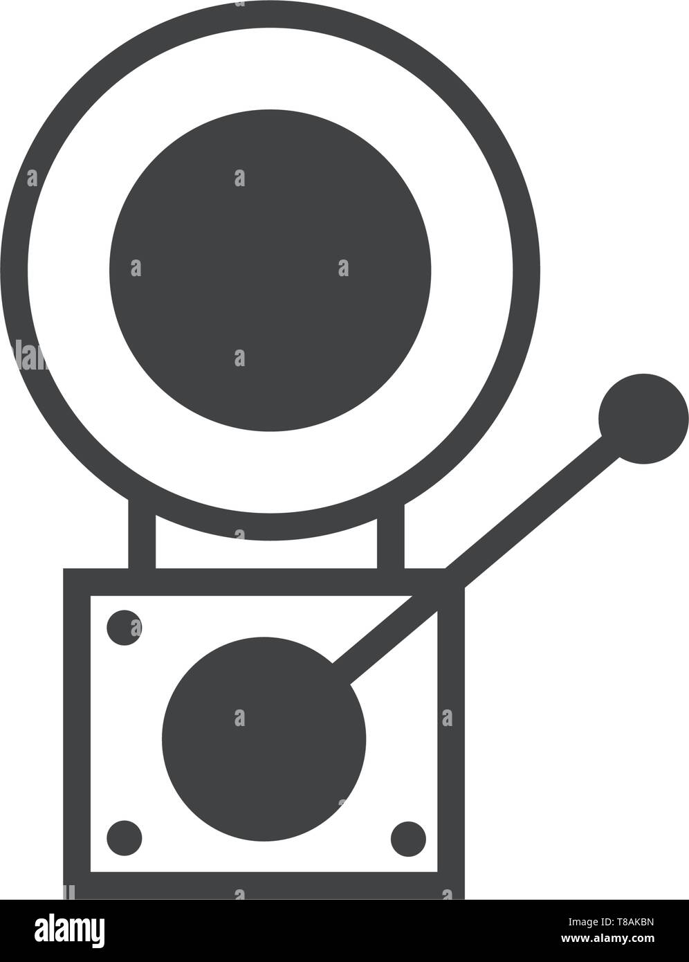 fire alarm icon. vector sign symbol Stock Vector