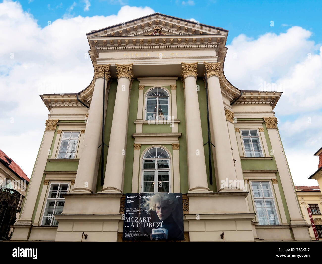The Estate Theatre in Prague Capital of the Czech Republic, where Mozart  conducted the premiere of his opera Don Giovanni Stock Photo - Alamy