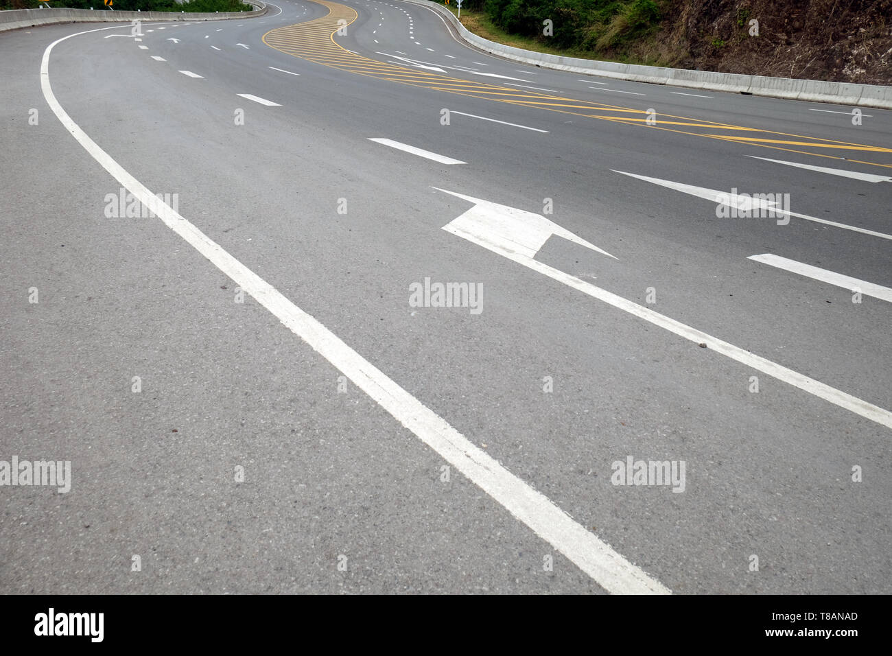 Urban landscape asphalt road Stock Photo