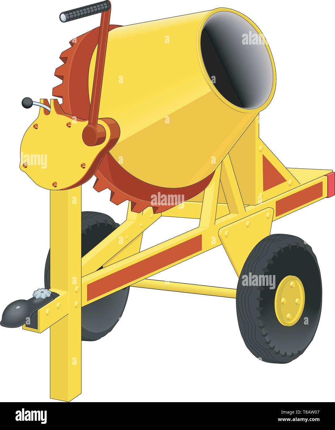 Cement Mixer Vector Illustration Stock Vector Image & Art Alamy