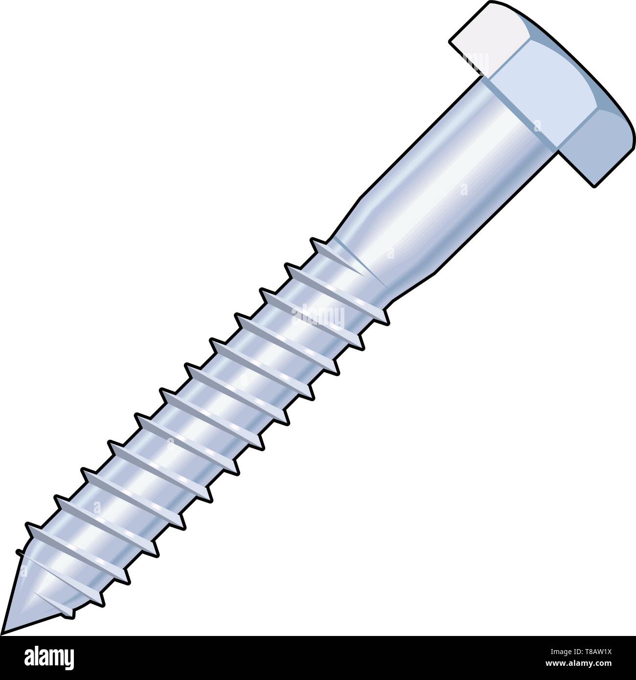lag-bolt-vector-illustration-stock-vector-image-art-alamy