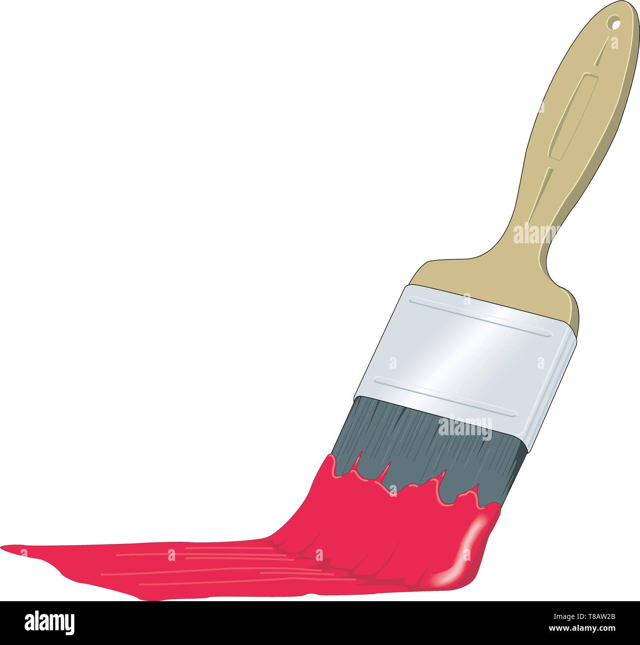 Paint Brush Vector Illustration Stock Vector Image & Art - Alamy