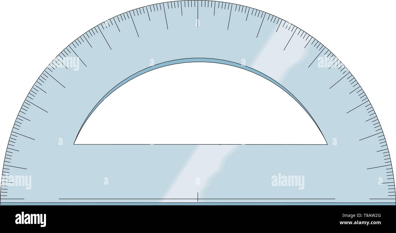 Protractor Vector Illustration Stock Vector Image & Art Alamy