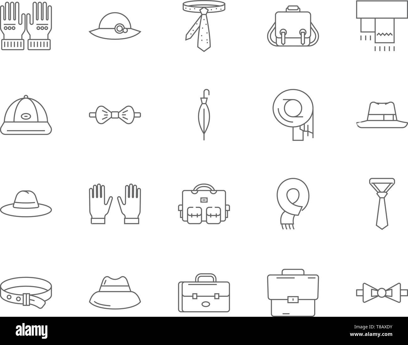 Tailor icons set outline style Stock Vector Images - Alamy