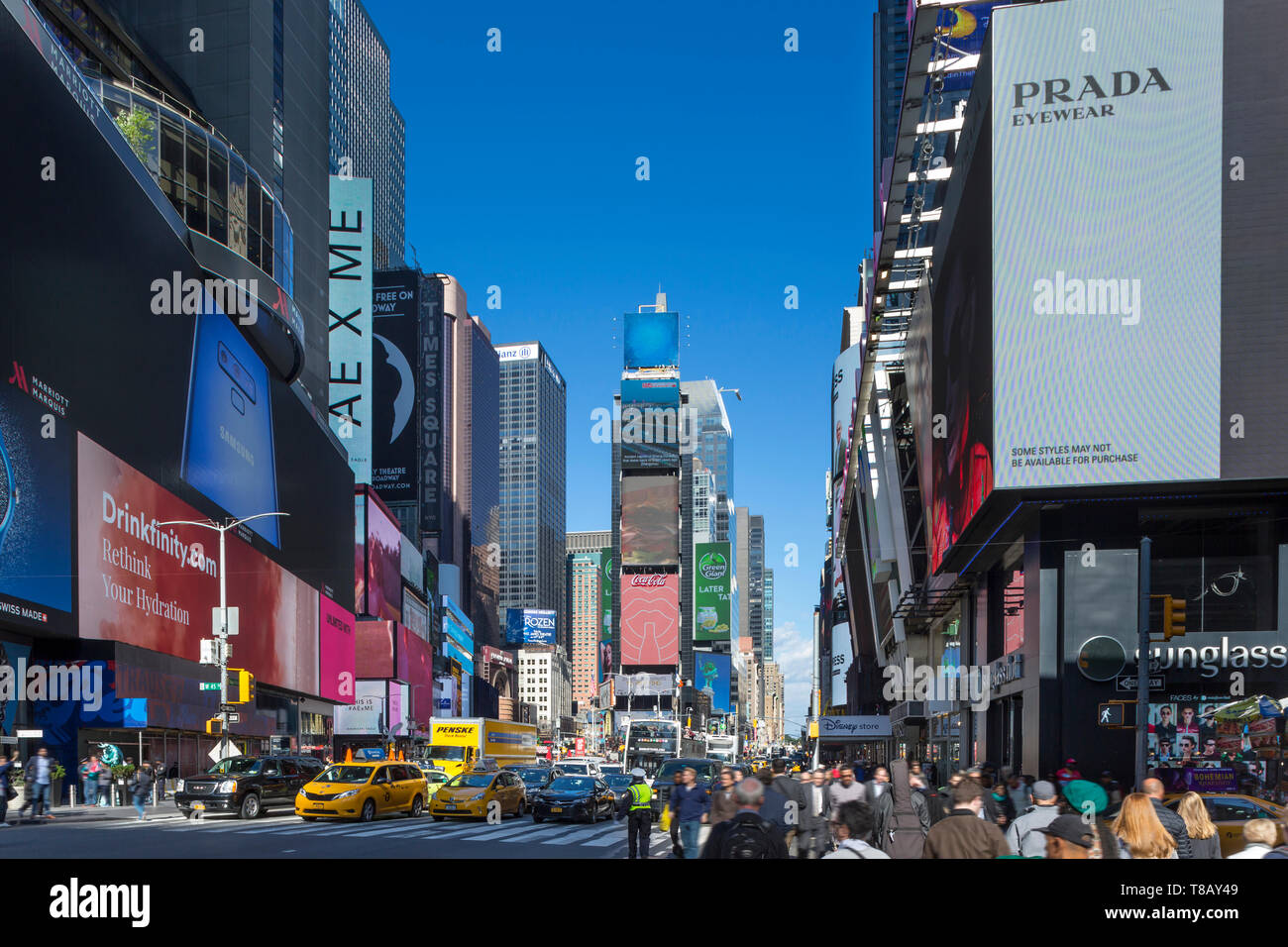 TIMES SQUARE MIDTOWN MANHATTAN NEW YORK CITY USA Stock Photo