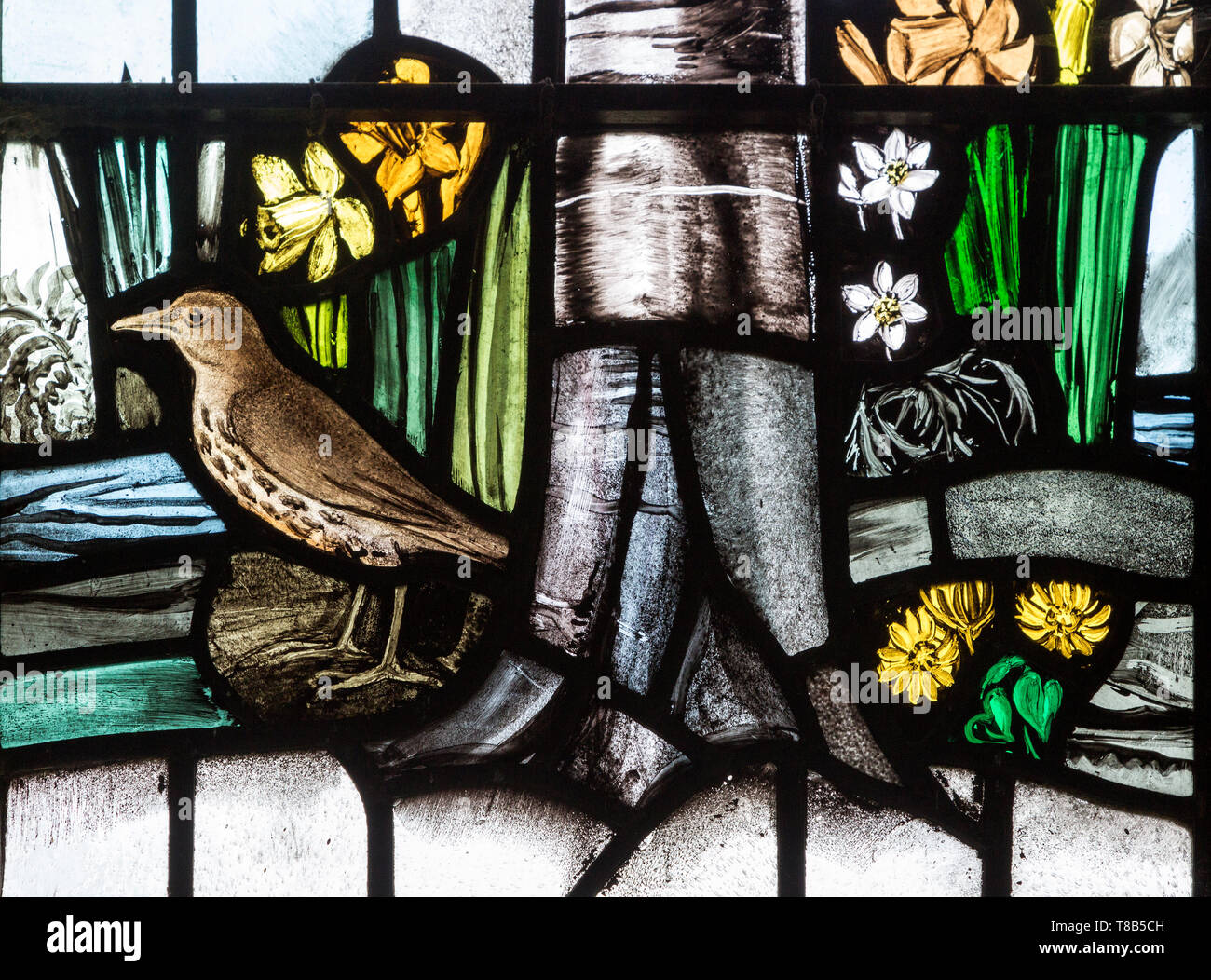 Stained glass window by Margaret Edith Aldrich Rope, All Saints church