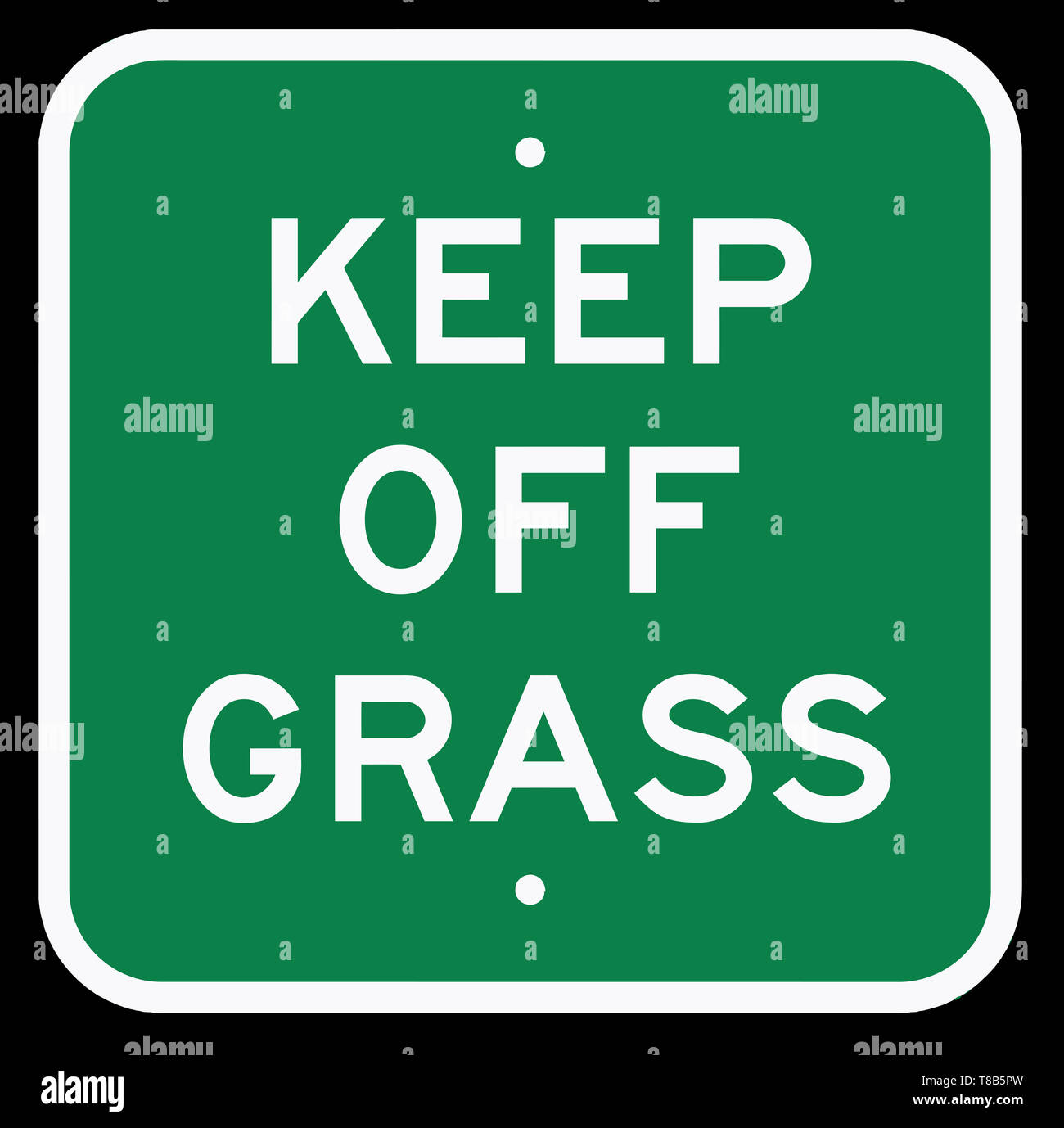signboard keep off grass green yard polite warning illustration Stock Photo Alamy
