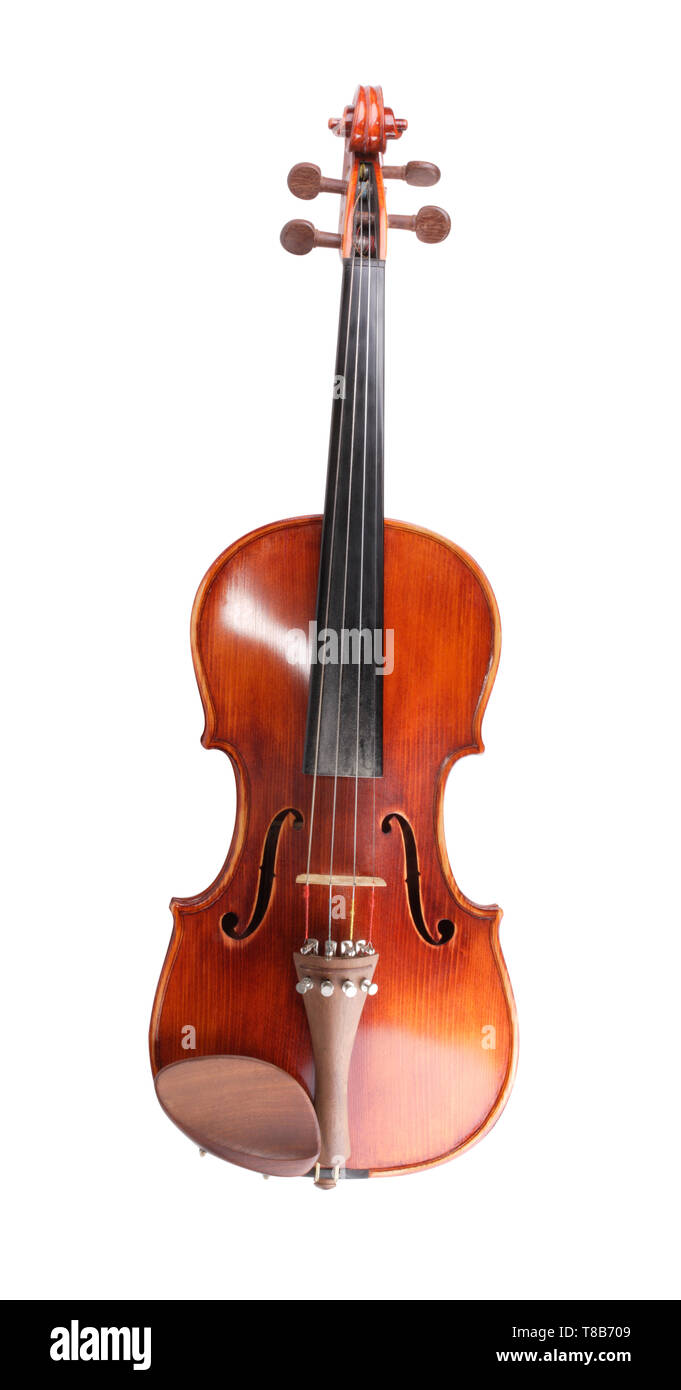 Red Violin Isolated Stock Photo Alamy
