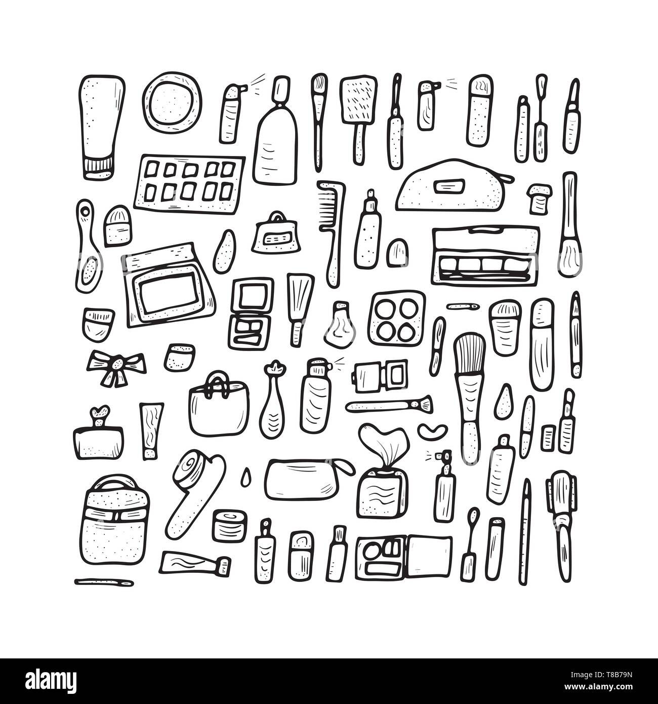 Vector Beauty Items Set Of Doodle Style Cosmetic Tools Makeup Collection Stock Vector Image Art Alamy Vector Beauty Items Set Of Doodle Style Cosmetic Tools Makeup Collection Stock Vector Image Art Alamy