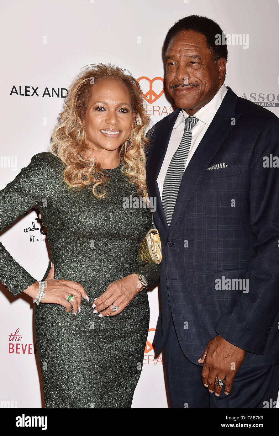 BEVERLY HILLS, CA - MAY 10: Tonya Turner (L) and Dave Winfield attend