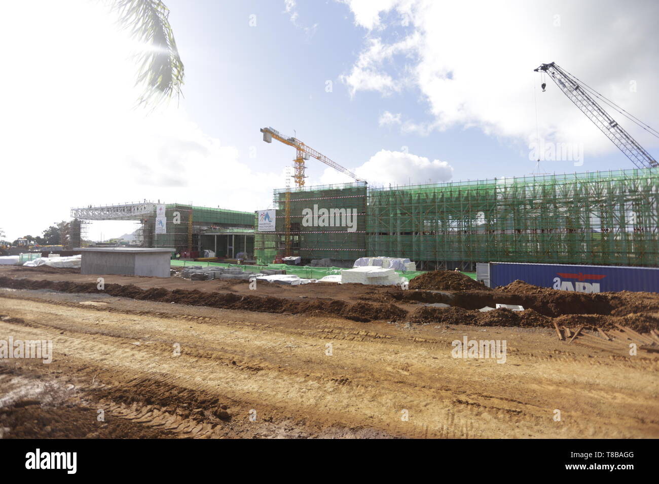 international sports and training centre complex at Cote d'Or, Mauritius ... The complex is expected to include a multi-sport stadium Stock Photo