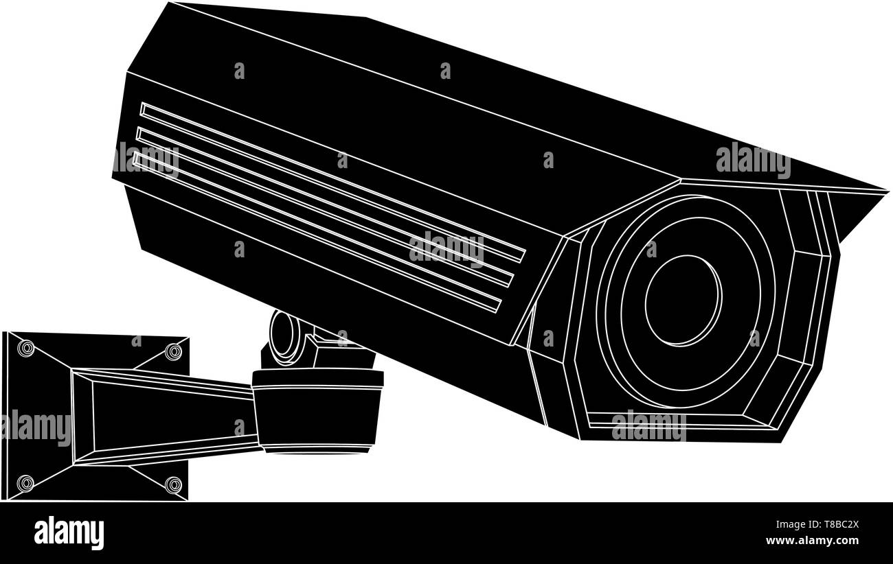 Cctv security camera Stock Vector Images - Alamy