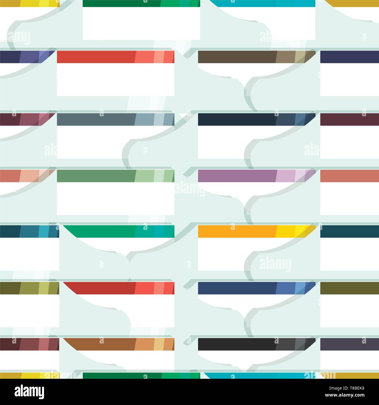 File Label Tabs Repeating Pattern Stock Vector