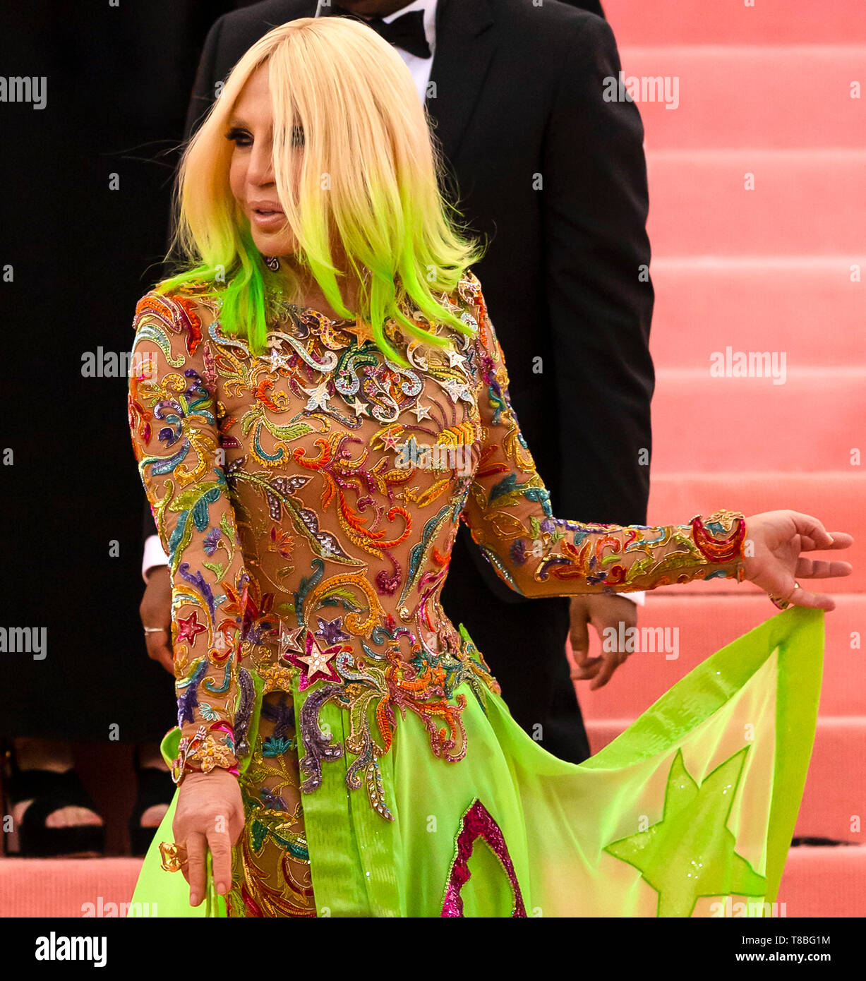 New York, NY - May 06, 2019: Donatella Versace arrives for the 2019 Met ...