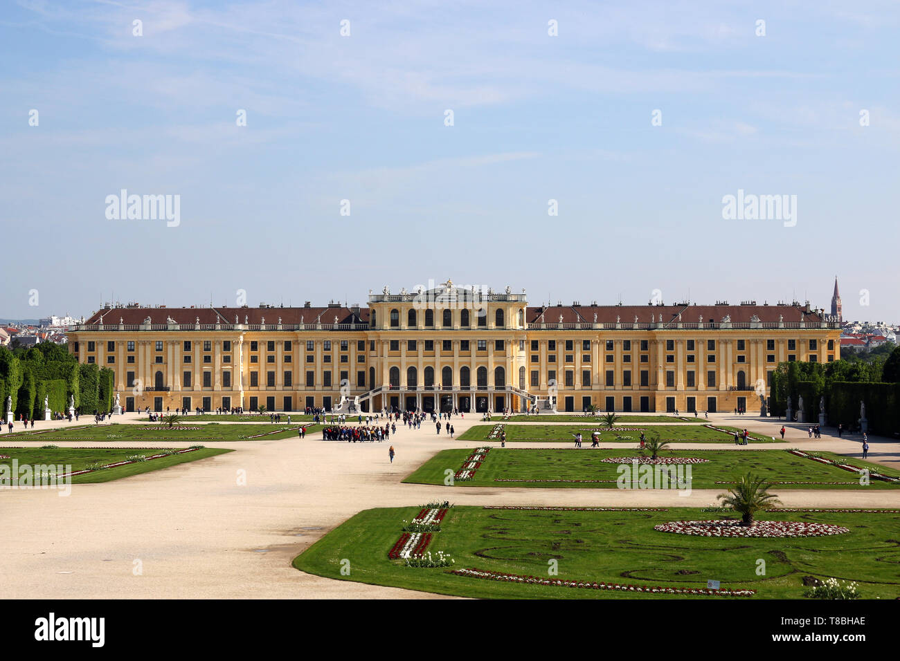 Schonbrunn Palace or Schloss Schoenbrunn Vienna Austria Stock Photo